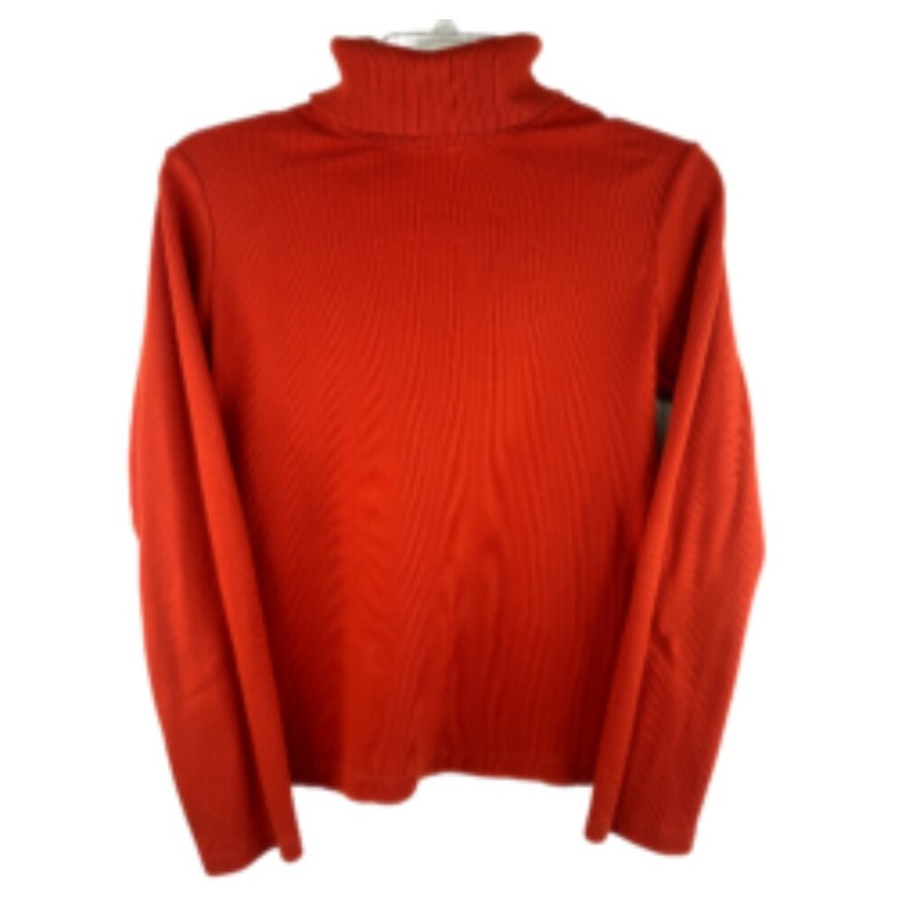 Rafaella Orange Turtleneck Size: S - Picture 2 of 2
